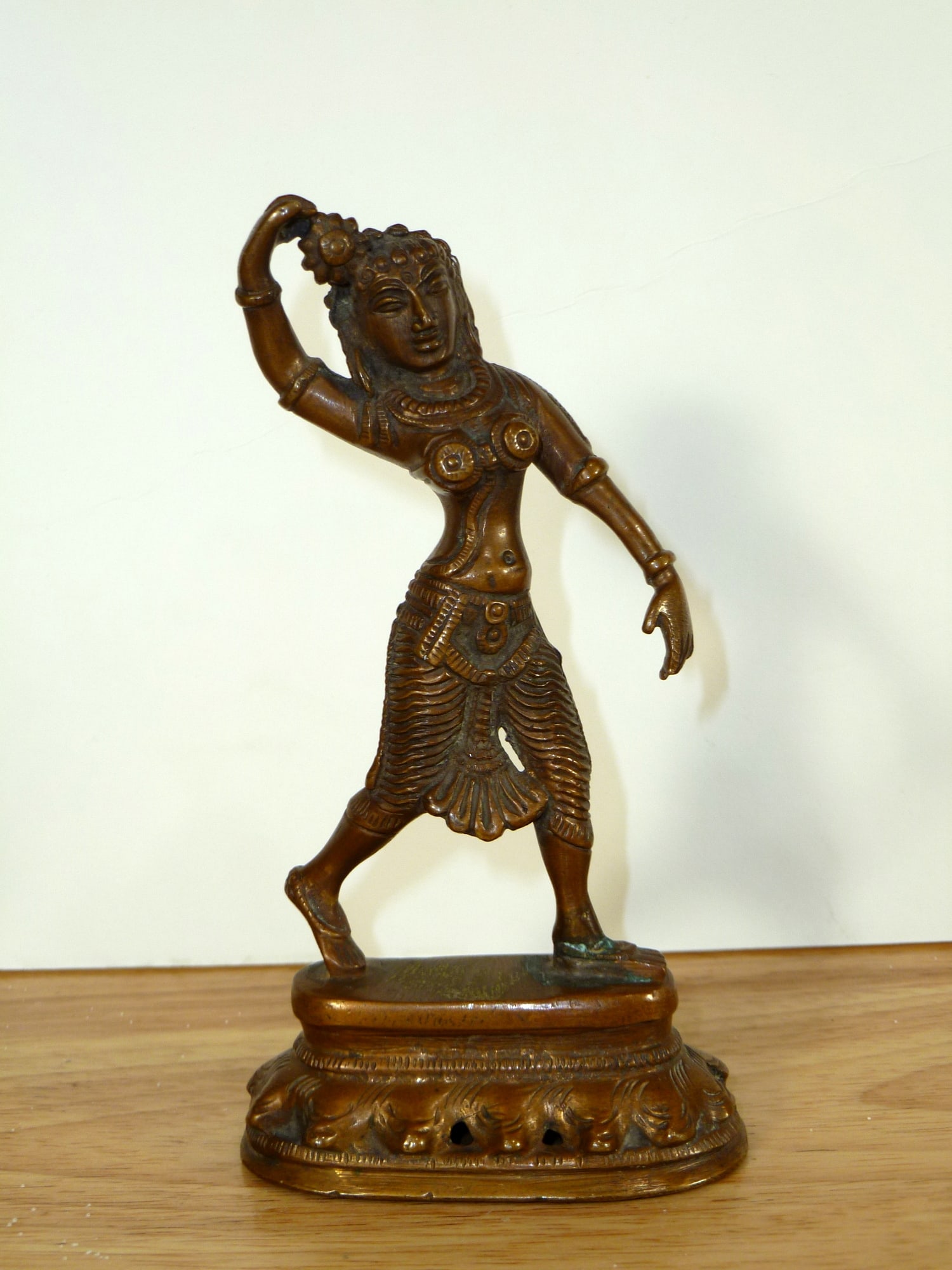 Indian Metal Figure: Indian Metal Figure. H 5.75".