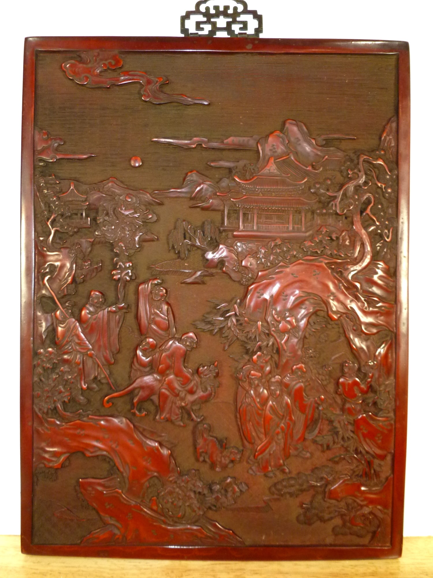 Chinese Red Lacquer Wall Panel (1 of 8)