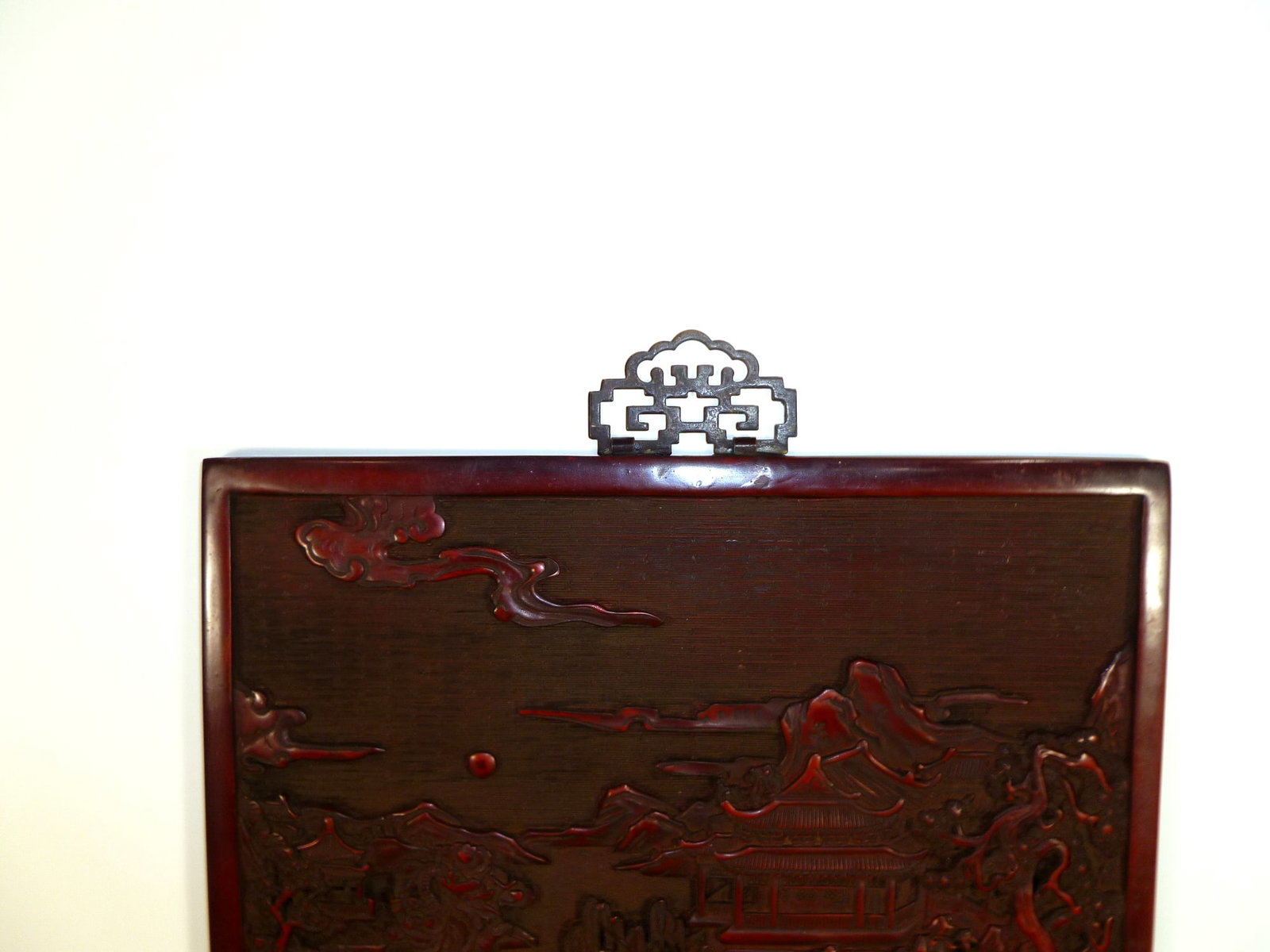 Chinese Red Lacquer Wall Panel - 6