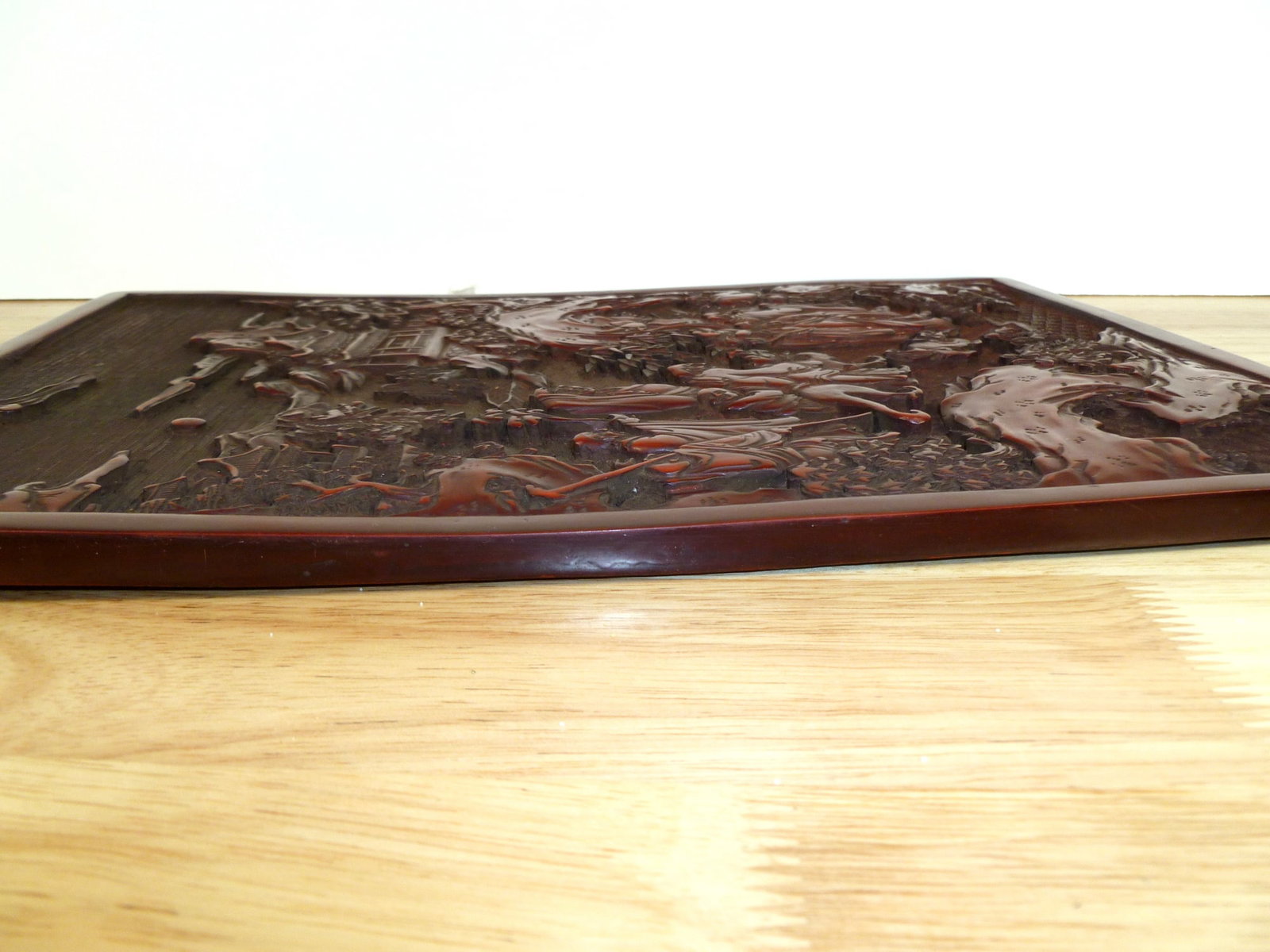 Chinese Red Lacquer Wall Panel - 8
