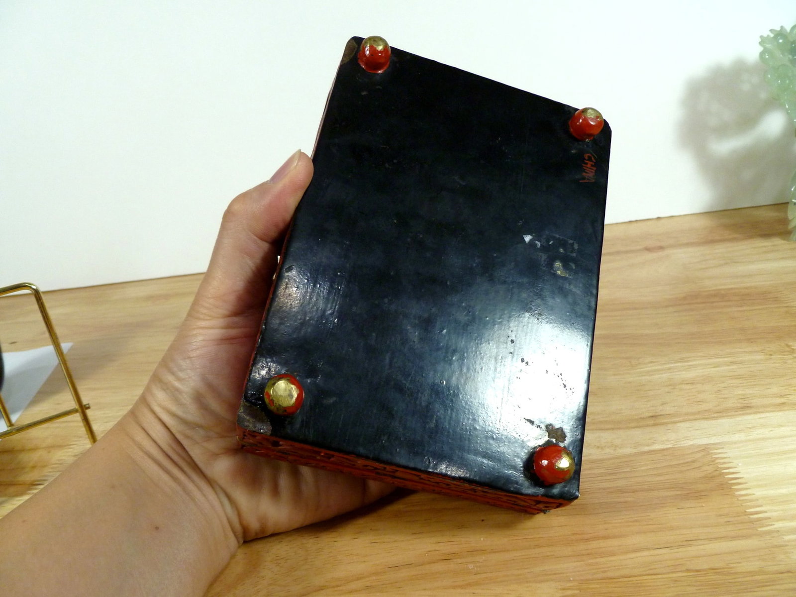Chinese Cinnabar Rectangular Box - 5