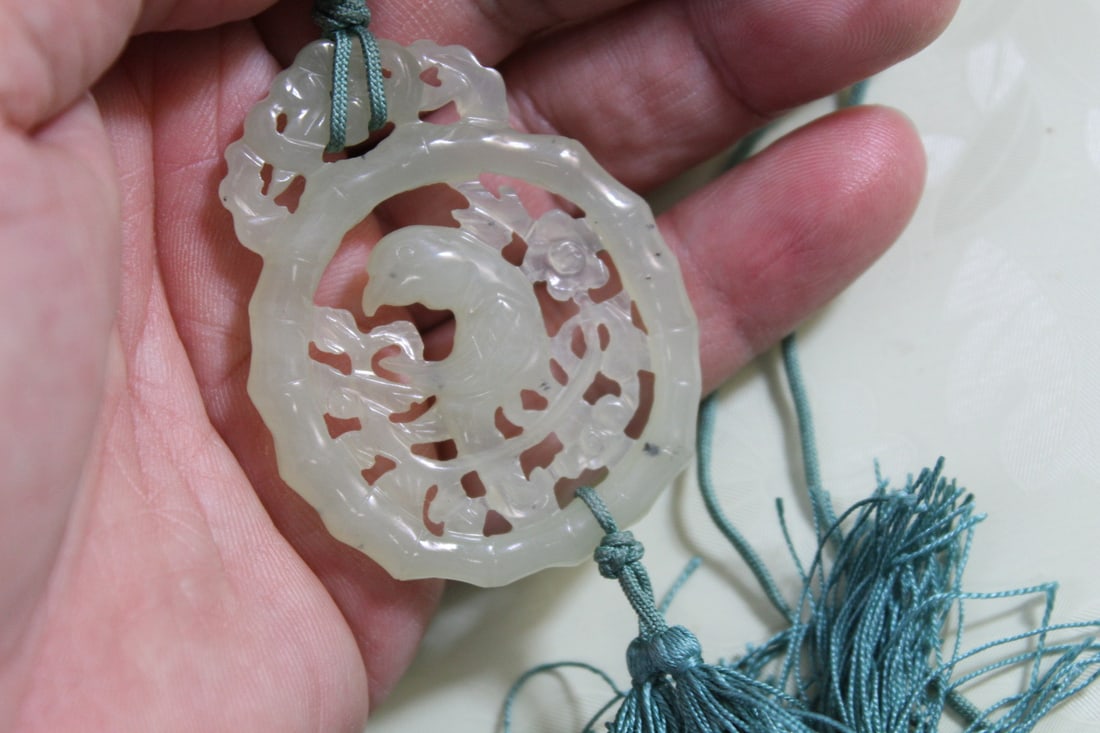 Two Carved Jade Pendants - 4