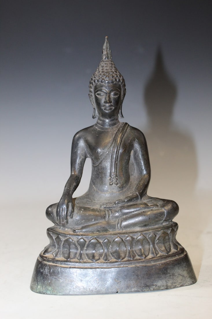 Thai Bronze Buddha Statue - 2