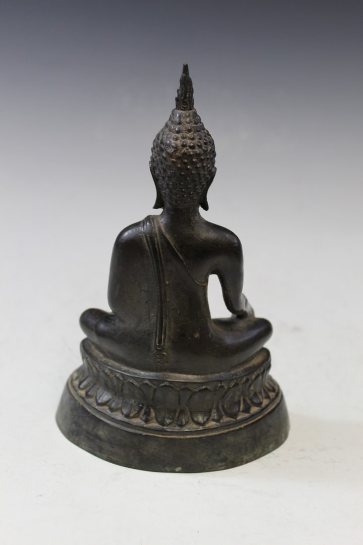 Thai Bronze Buddha Statue - 7