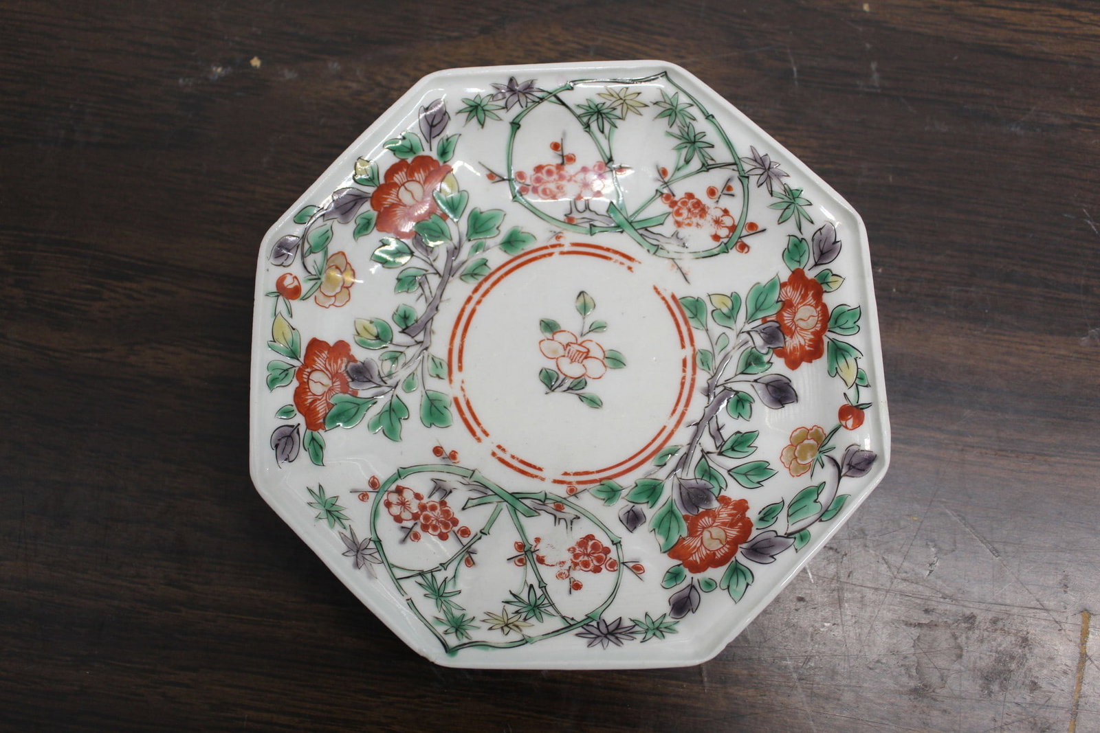 Japanese Octagonal Porcelain Dish (1 of 5)