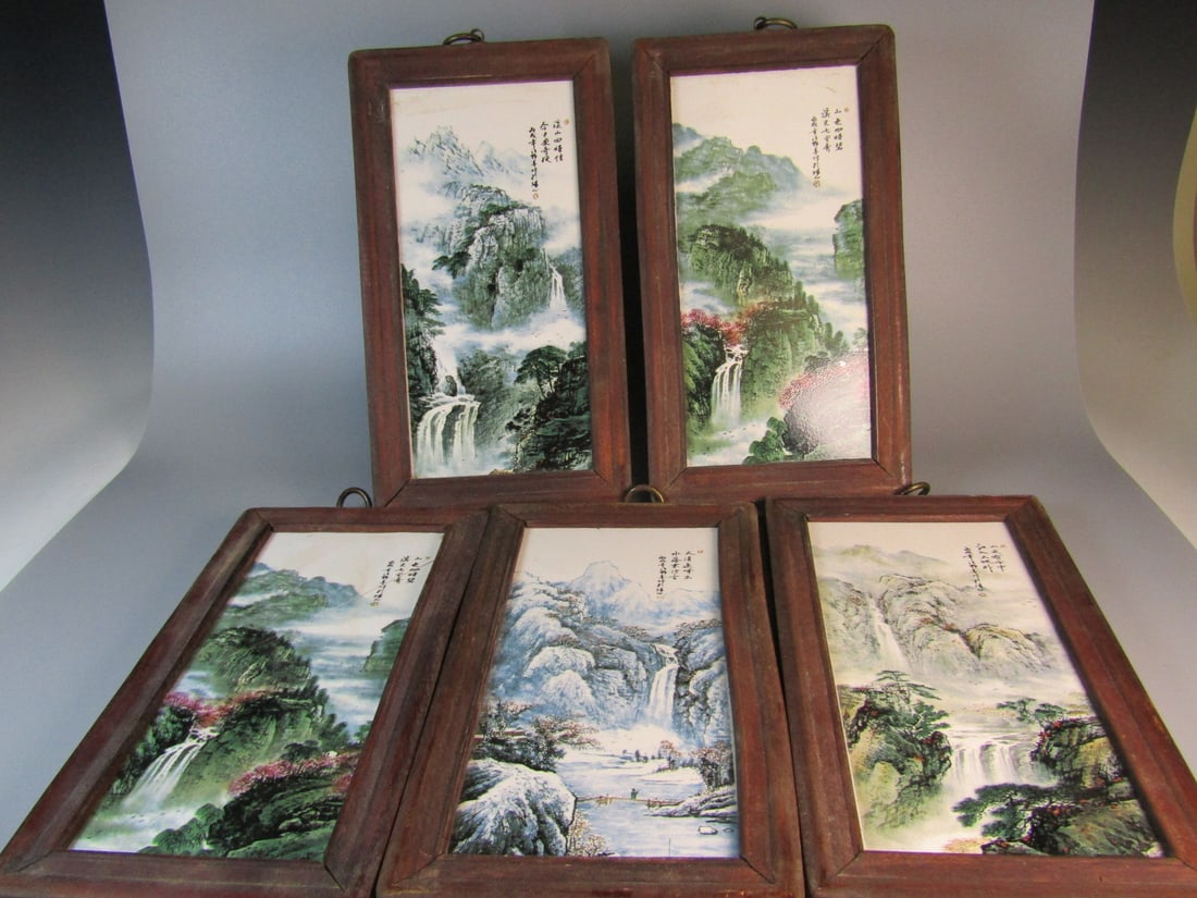 Five Chinese Wall Panels (1 of 7)