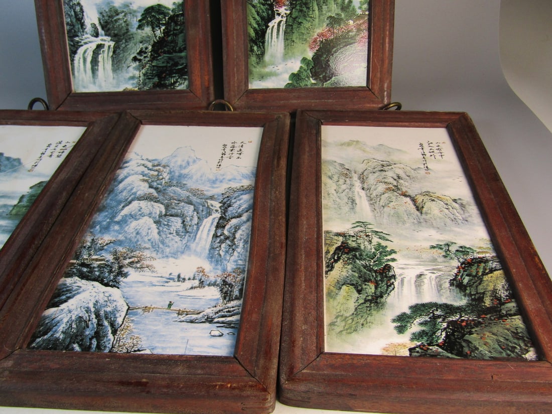 Five Chinese Wall Panels - 3