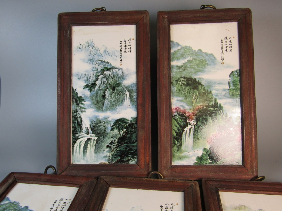 Five Chinese Wall Panels - 4