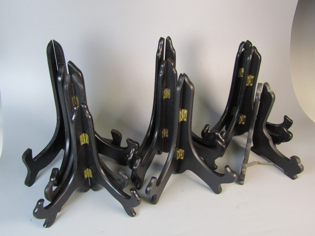 Ten Wood Plate Holders (1 of 4)