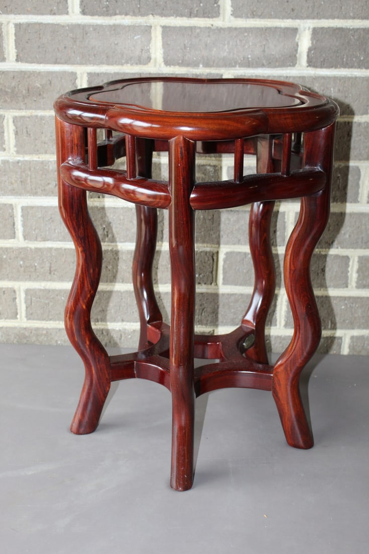 Chinese Rosewood Planter Stand (1 of 7)