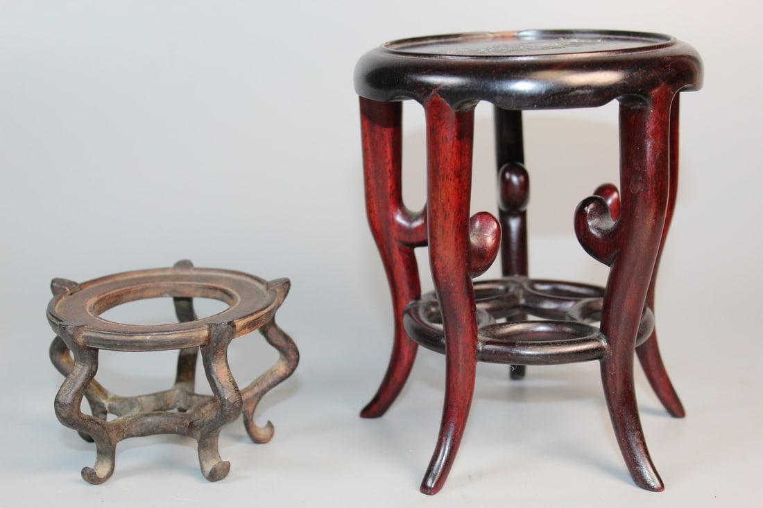 Two Chinese Wood Stands (1 of 8)