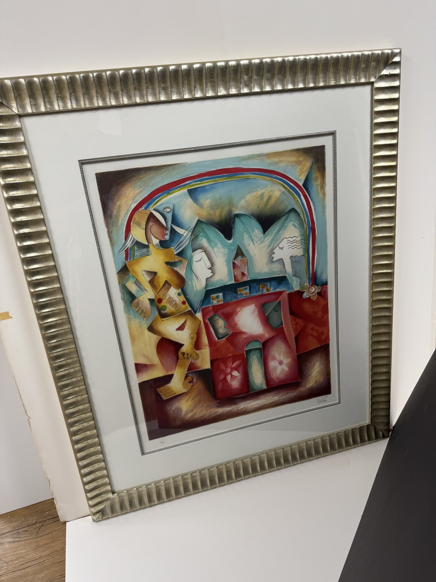 Alexandra Nechita "My Future Rainbow" signed limited edition lithograph: Alexandra Nechita "My Future Rainbow" signed limited edition lithograph . Framed size 37.5" x 44"