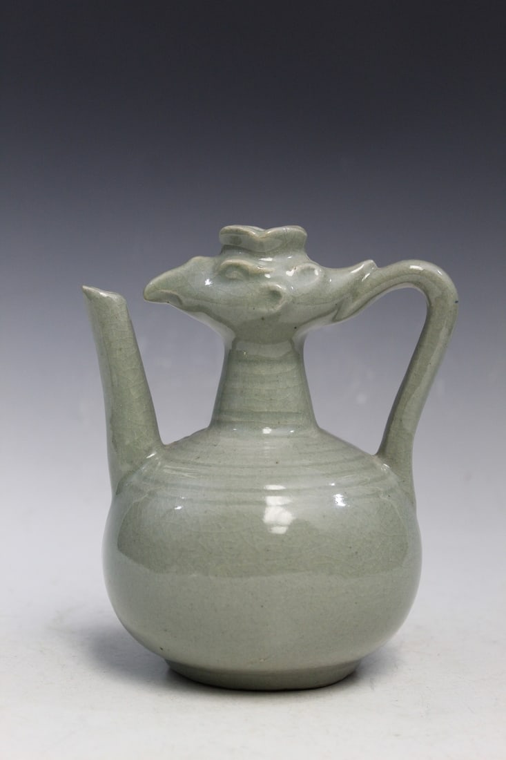 Chinese Celadon Glazed Pottery Ewer (1 of 7)