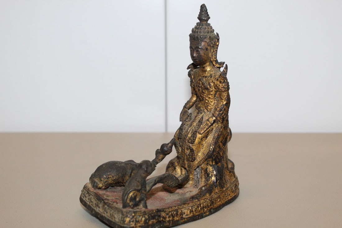 Thai Gilt Metal Buddha Statue (1 of 5)
