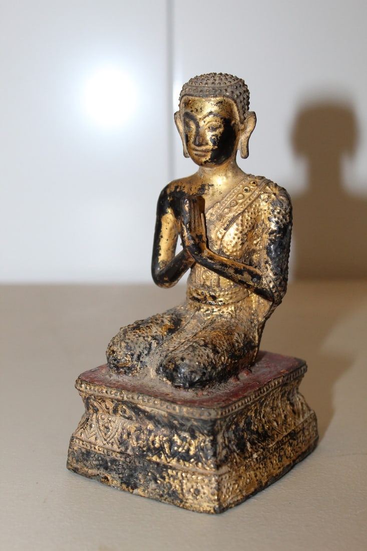 Thai Gilt Metal Buddha Statue (1 of 5)