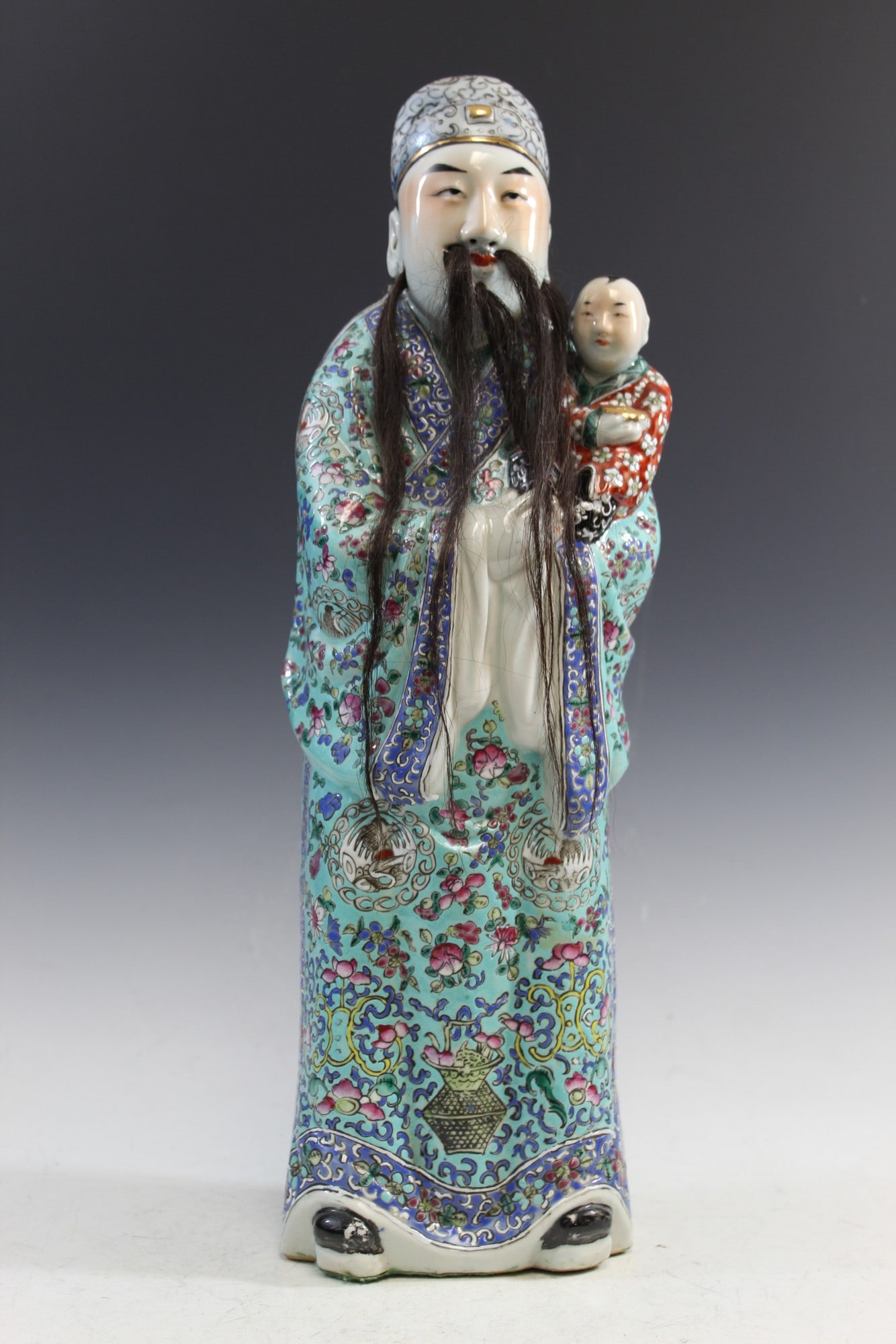 Chinese Famille Rose Porcelain Figure (1 of 9)