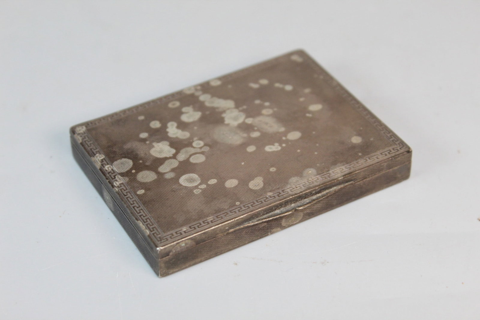 Antique Metal Box: Antique Metal Box. 3x2.25x0.25".
