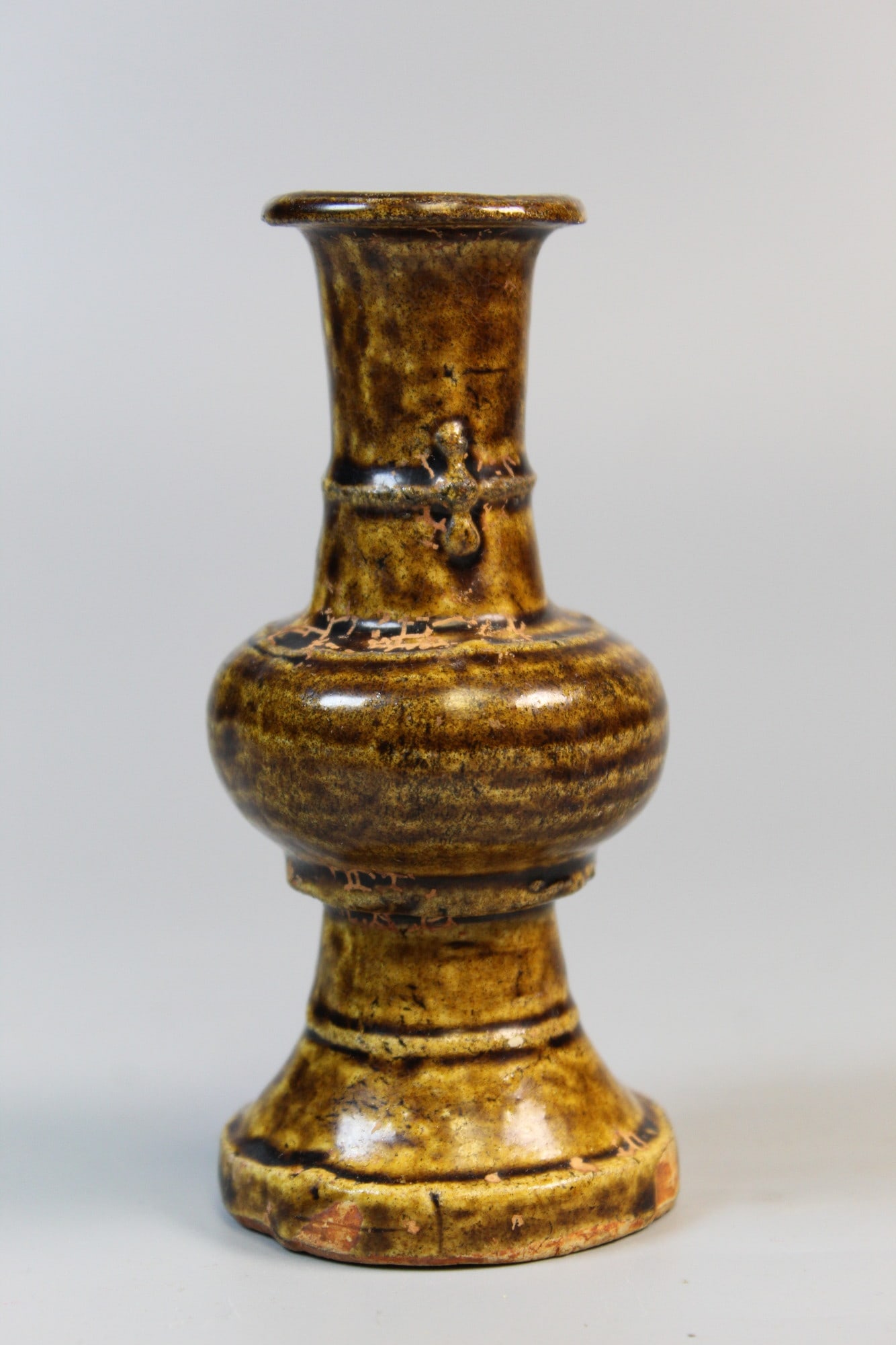 Chinese Brown Glazed Pottery Vase (1 of 6)