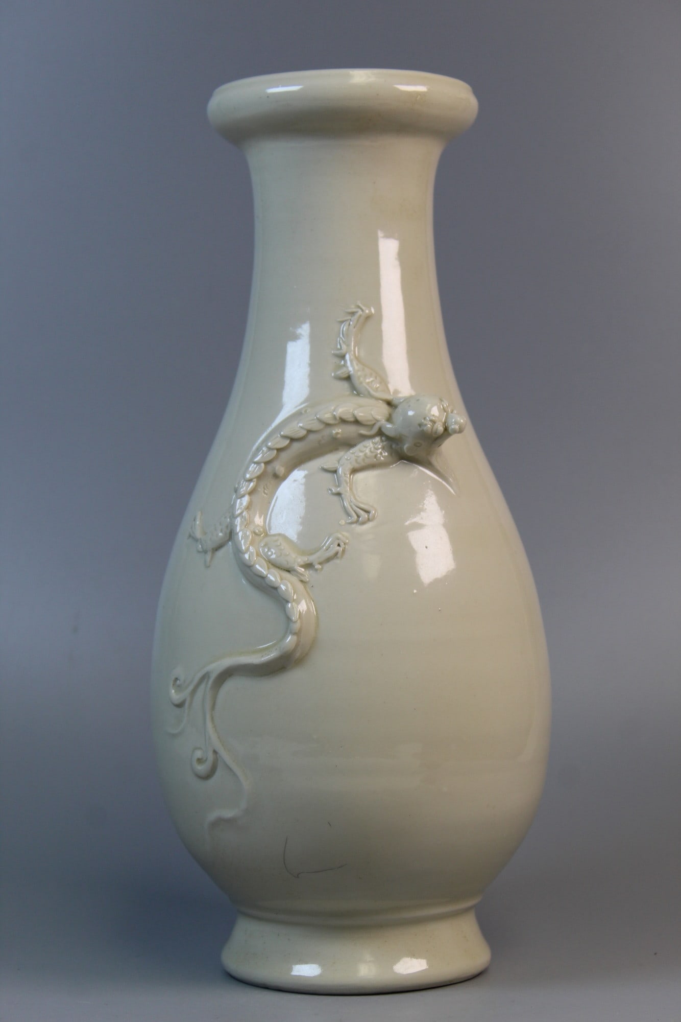 Chinese Blanc de Chine Porcelain Dragon Vase (1 of 9)