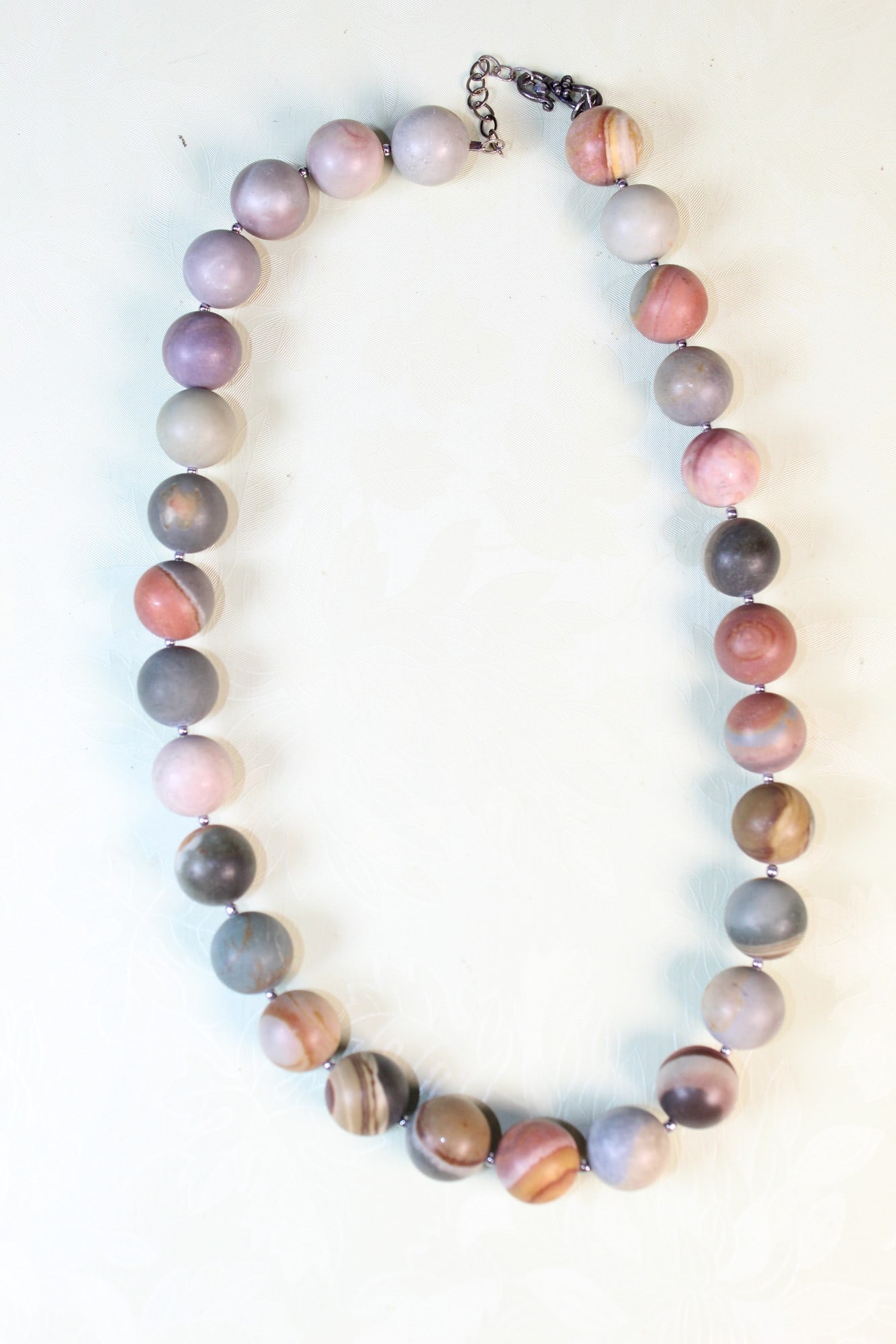 Polychrome Jasper Beads Necklace (1 of 4)