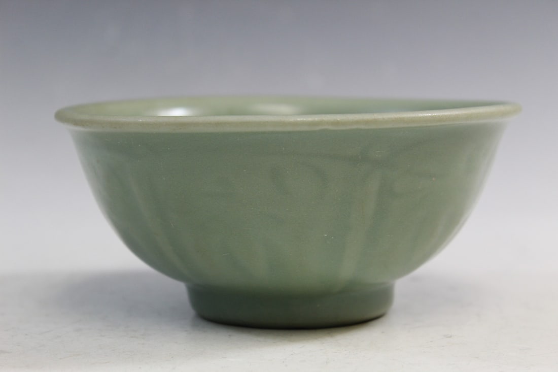 Chinese Longquan Celadon Bowl: Chinese Longquan Celadon Bowl. Ming Dynasty. Diam 6".