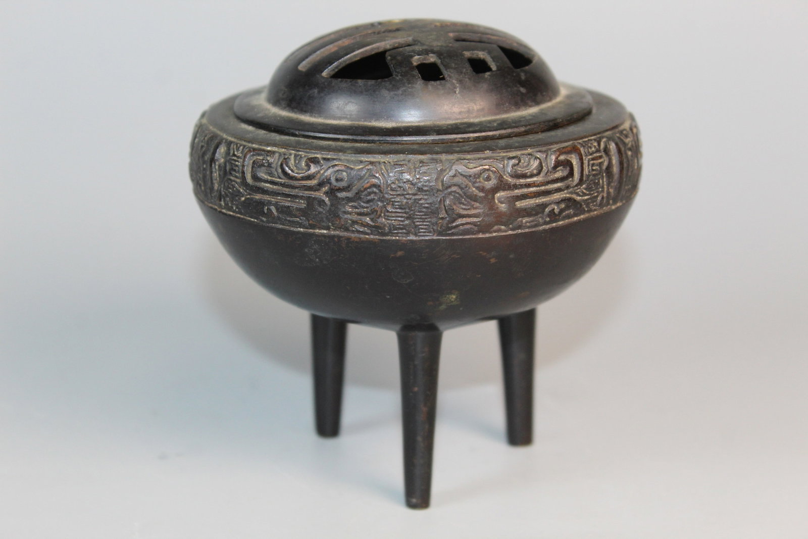 Chinese Bronze Incense Burner (1 of 9)