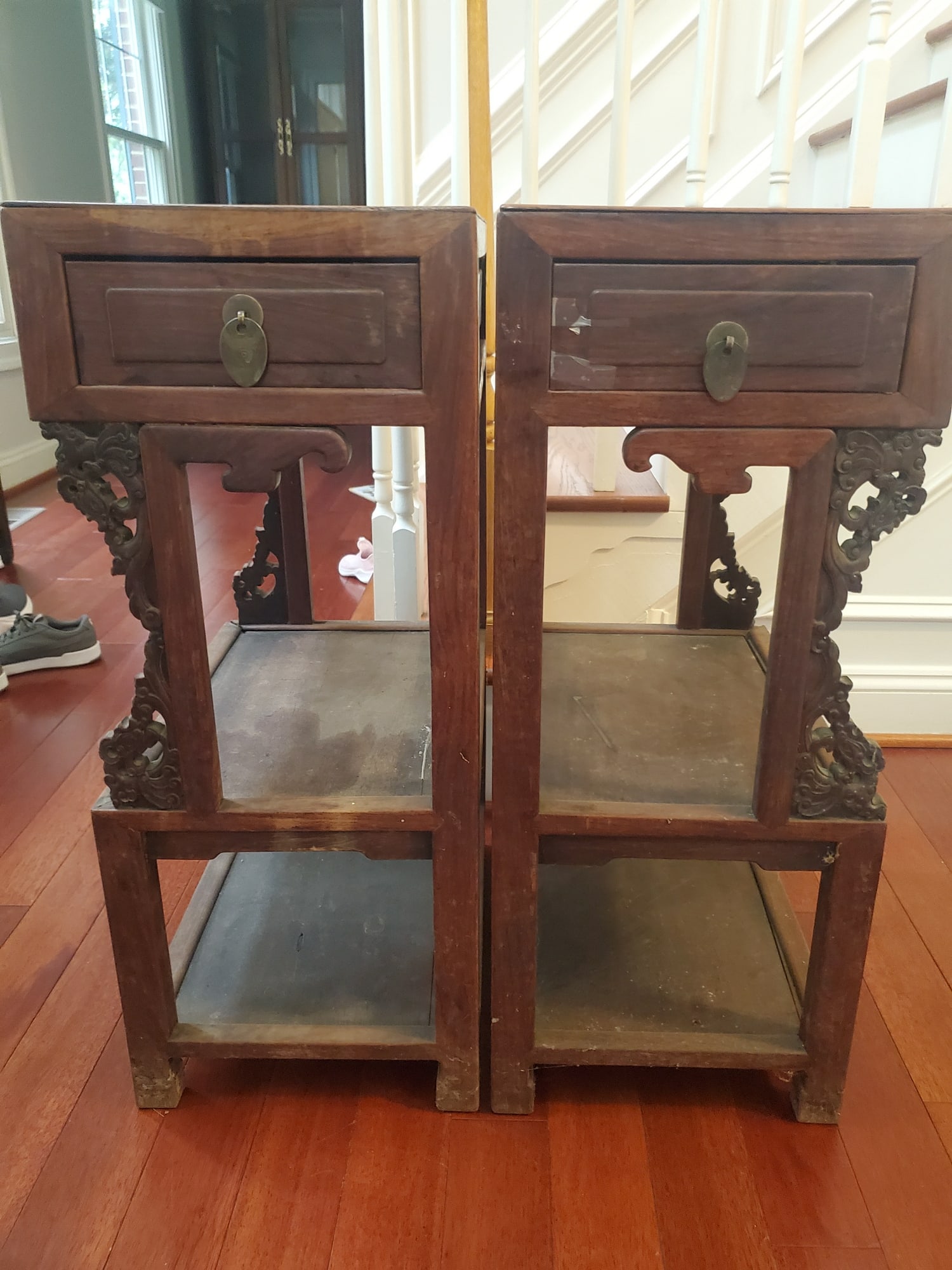 Pair of Chinese Rosewood Night Stands (1 of 16)