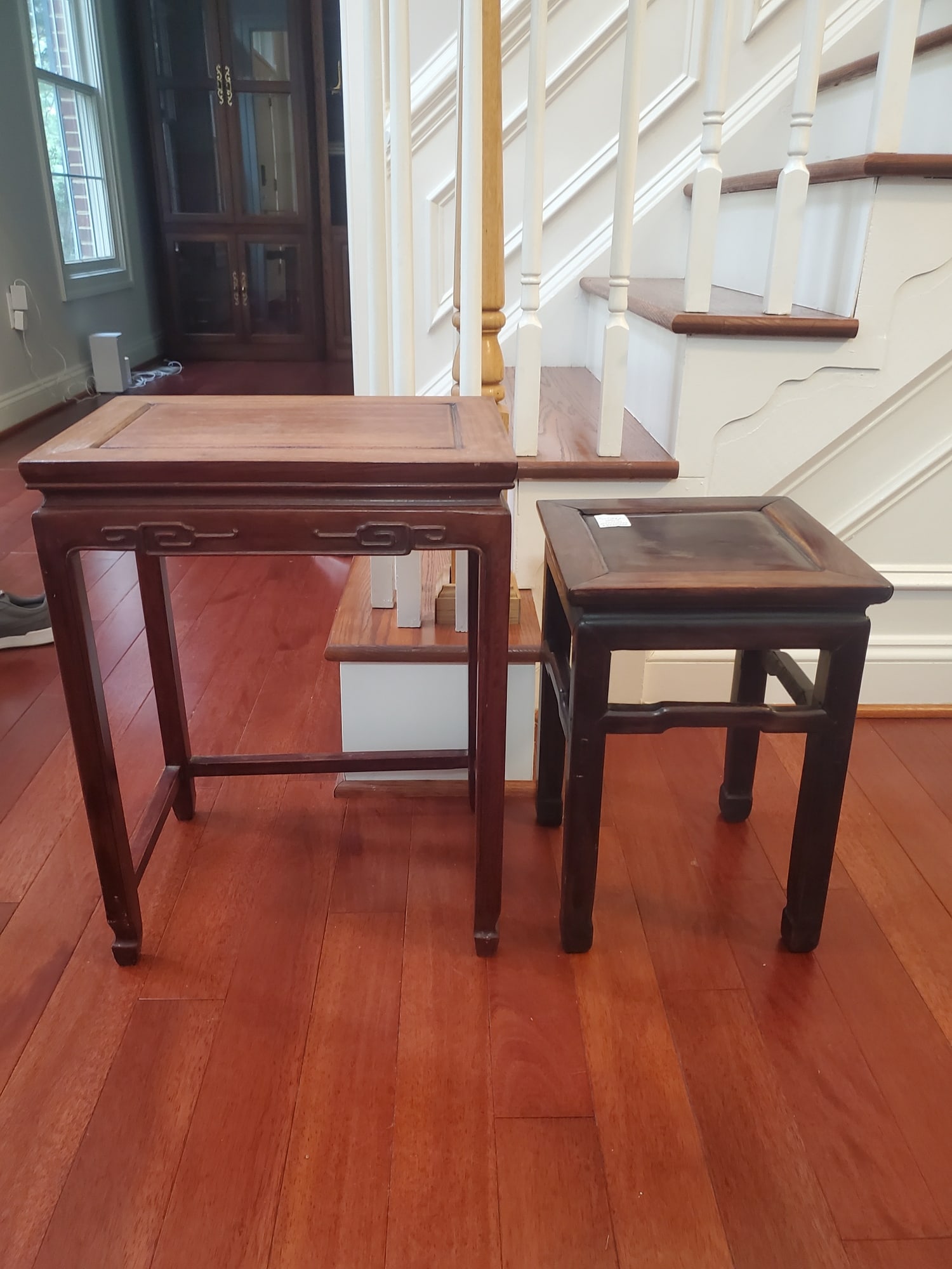 Two Chinese Rosewood Flower Stands. (1 of 10)