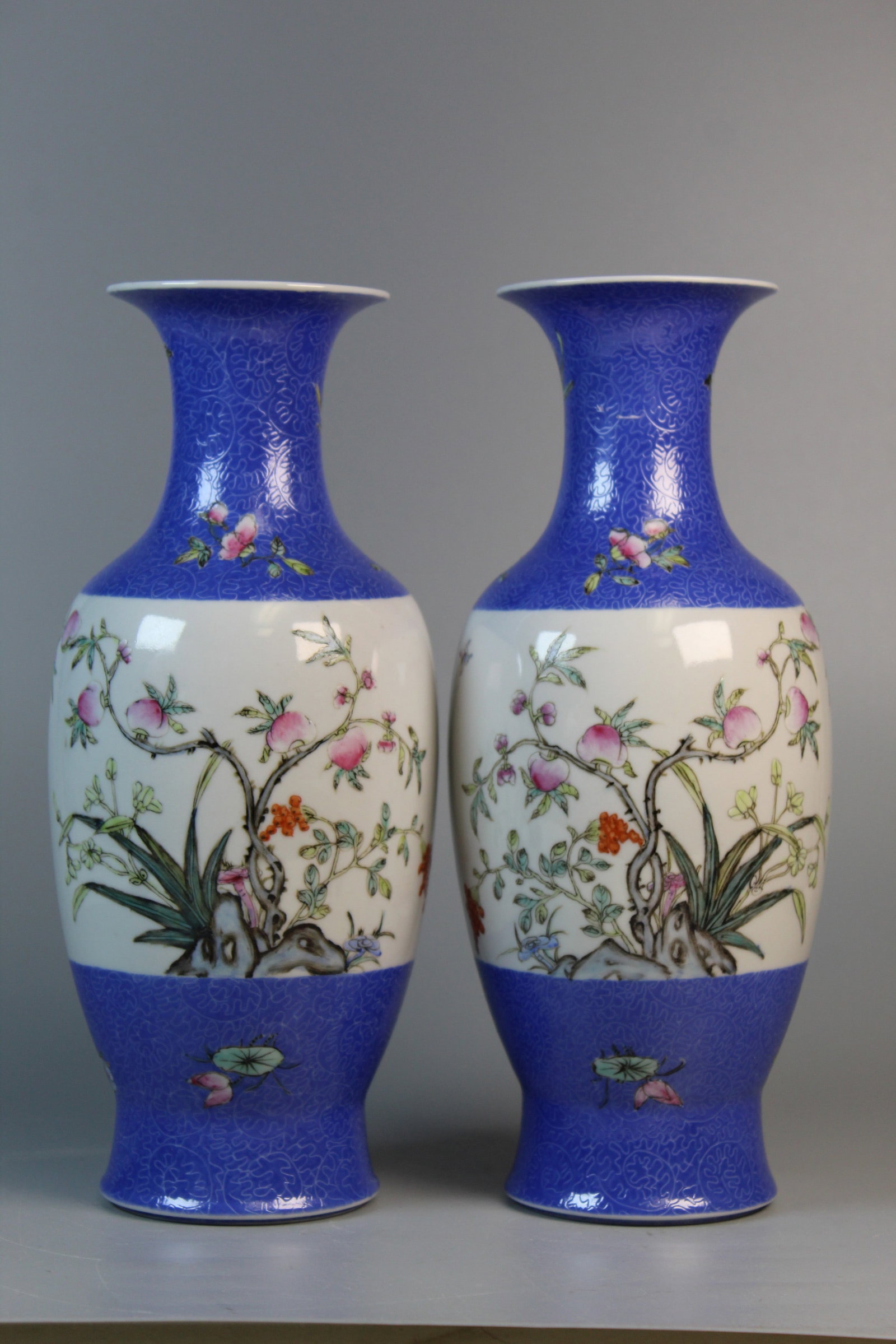 A Pair of Chinese Famille Rose Porcelain Vases (1 of 9)