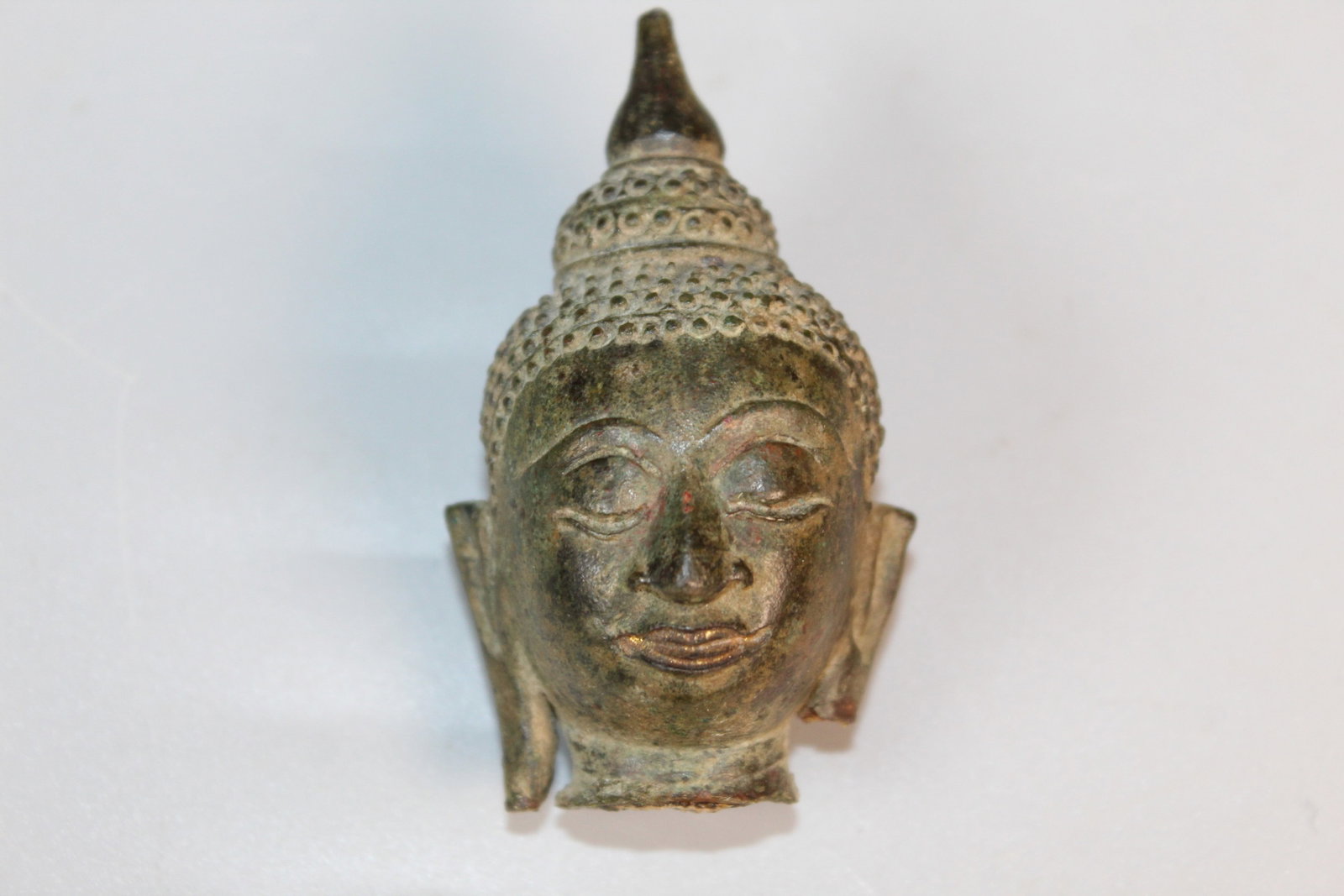 Antique Thai Bronze Buddha Head (1 of 5)