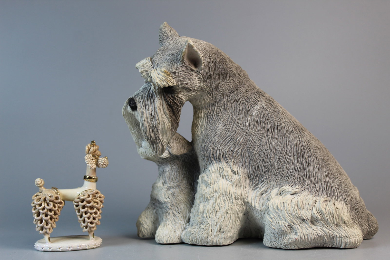 Sandicast Dog Sculpture: Sandicast Dog Sculpture. H 7".