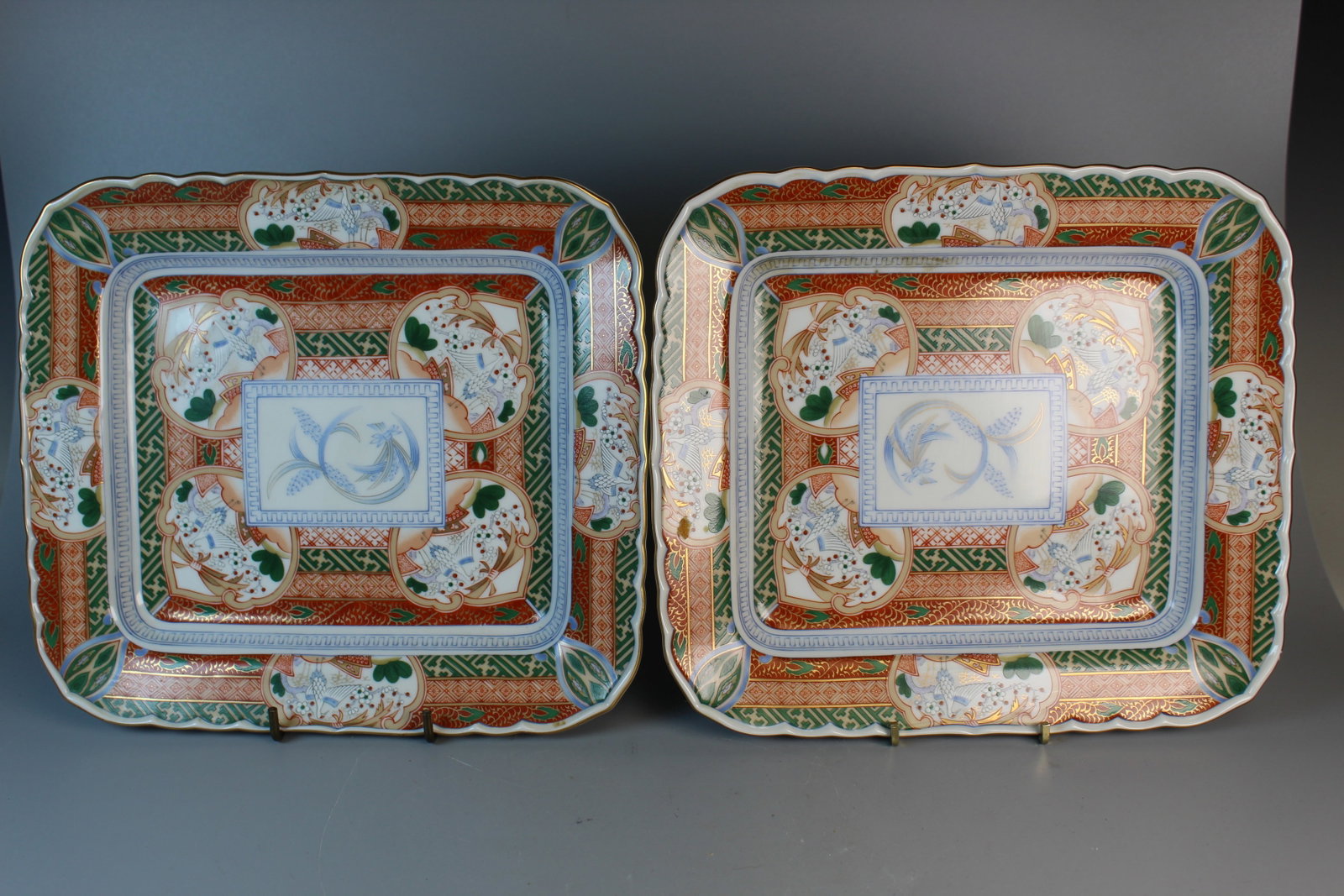 Pair of Japanese Porcelain Plates (1 of 5)