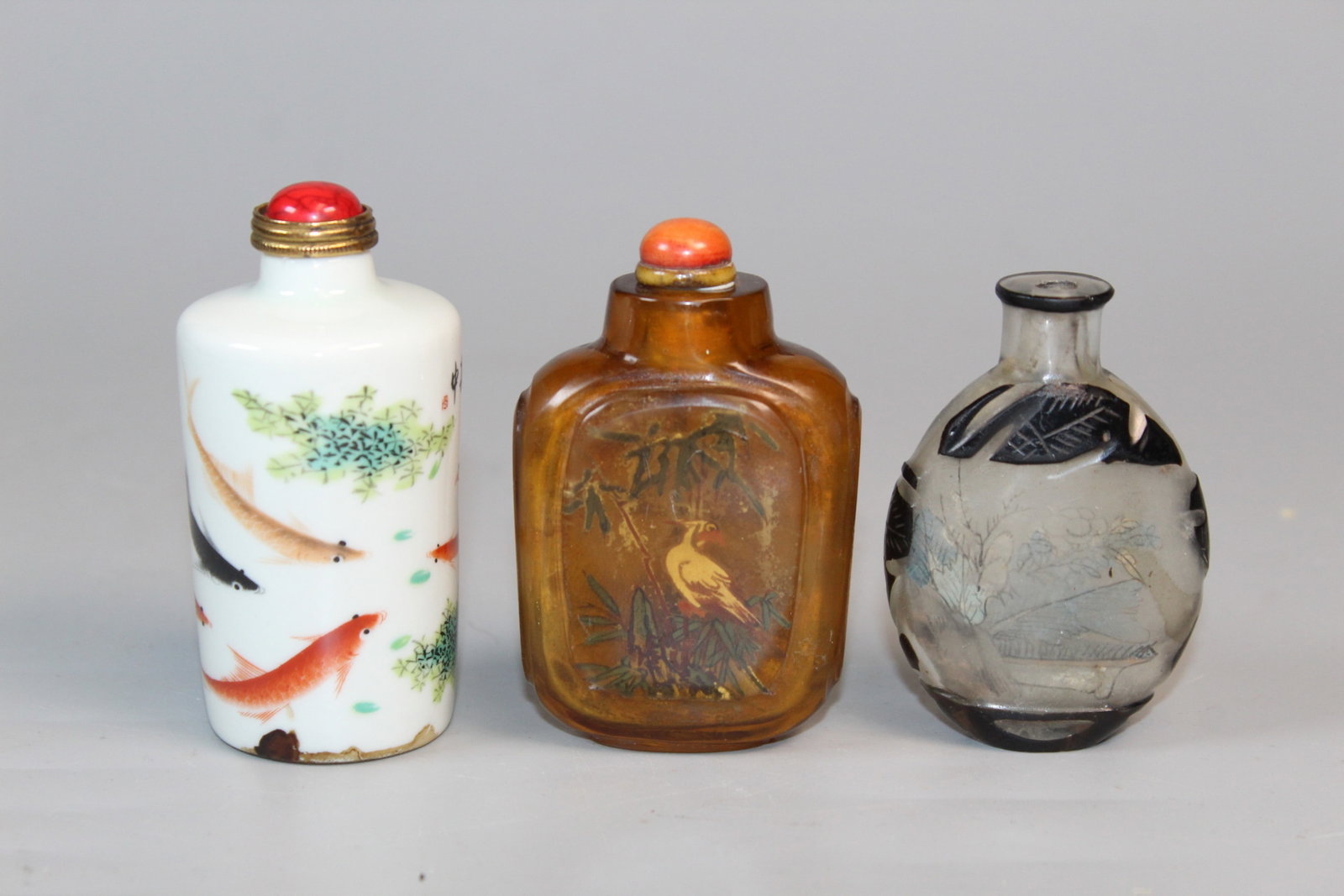 A Group of Three Chinese Snuff Bottles (1 of 3)