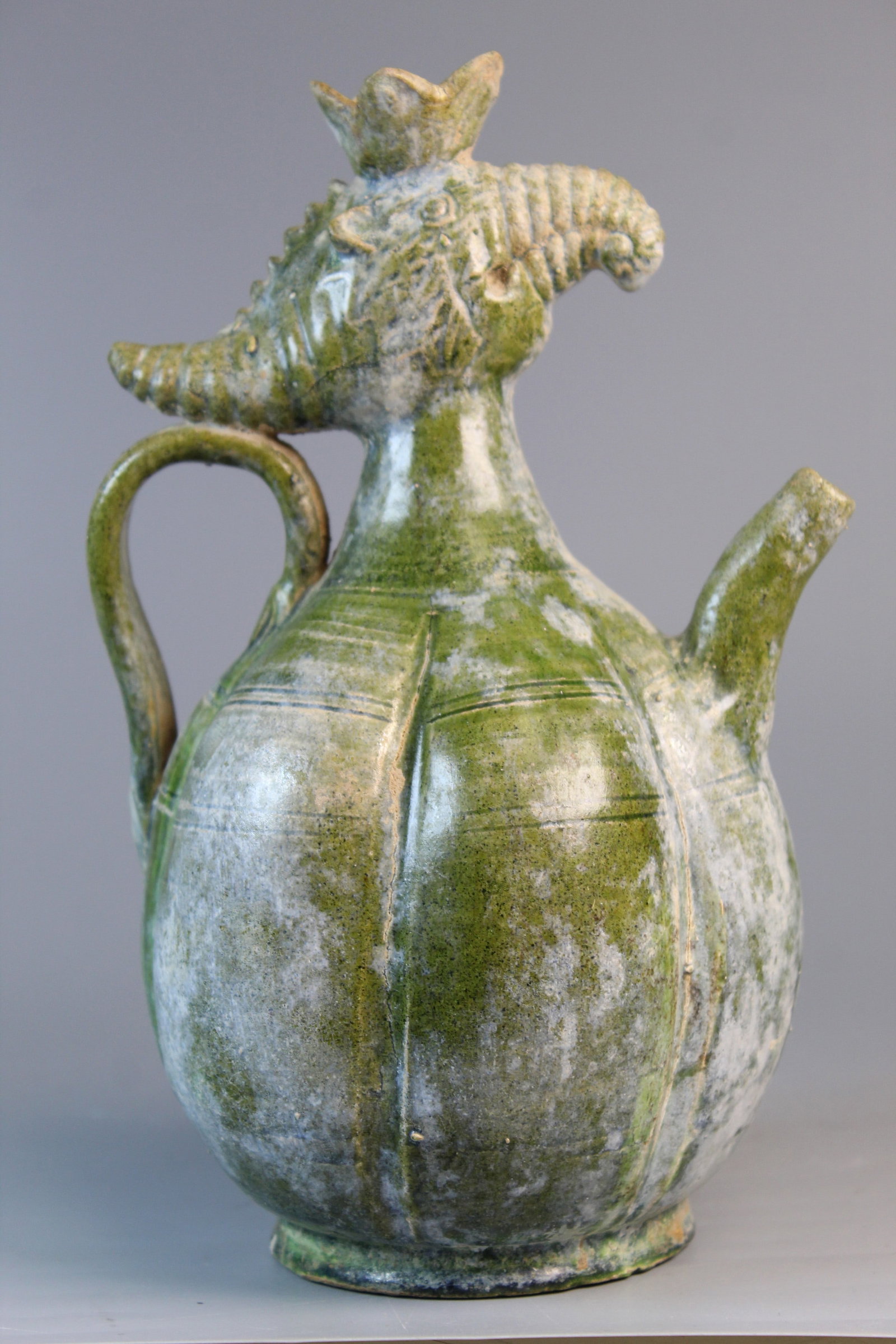 Chinese Green Glazed Pottery Wine Pot (1 of 9)