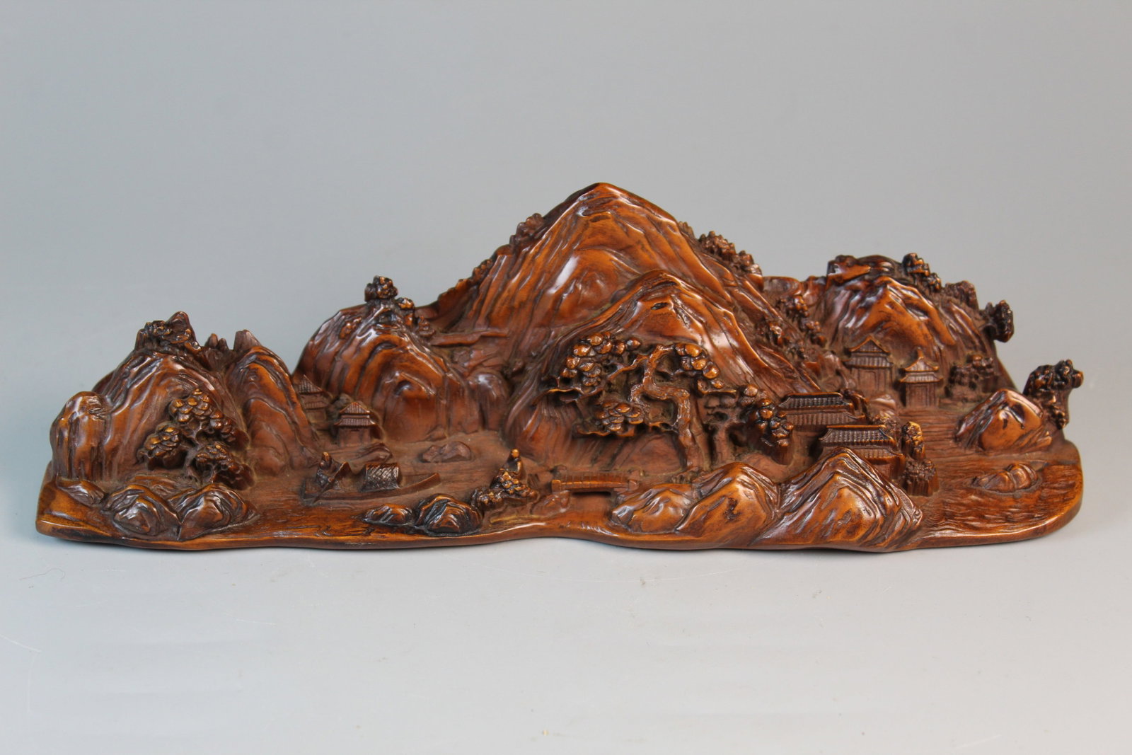 Chinese Wood Boulder: Chinese Wood Boulder. L 10". H 3".