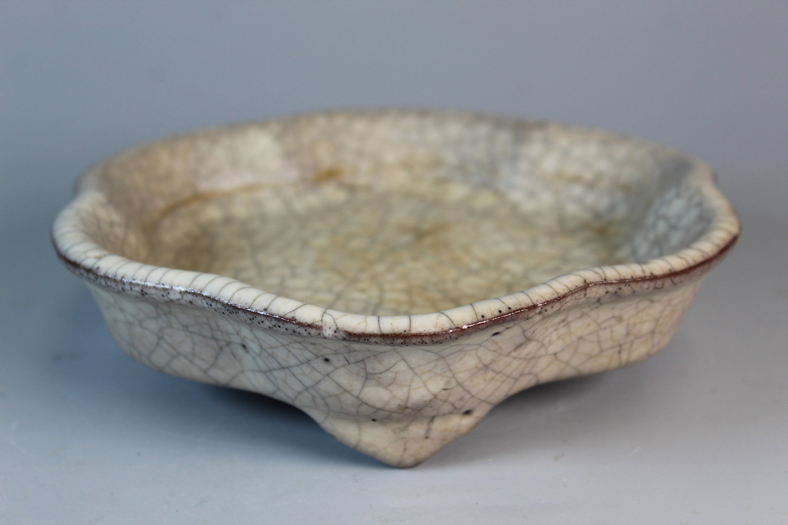 Chinese Crackle Glaze Dish (1 of 6)