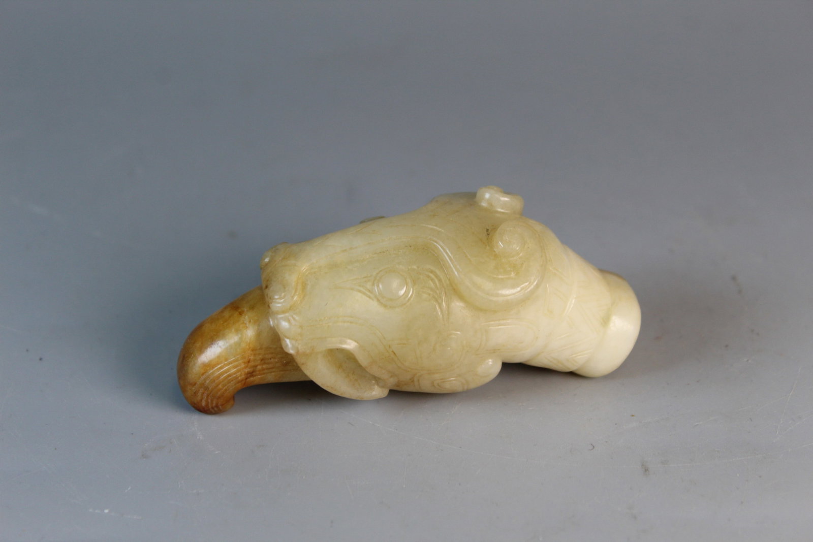 Chinese Carved Jade Handle (1 of 7)