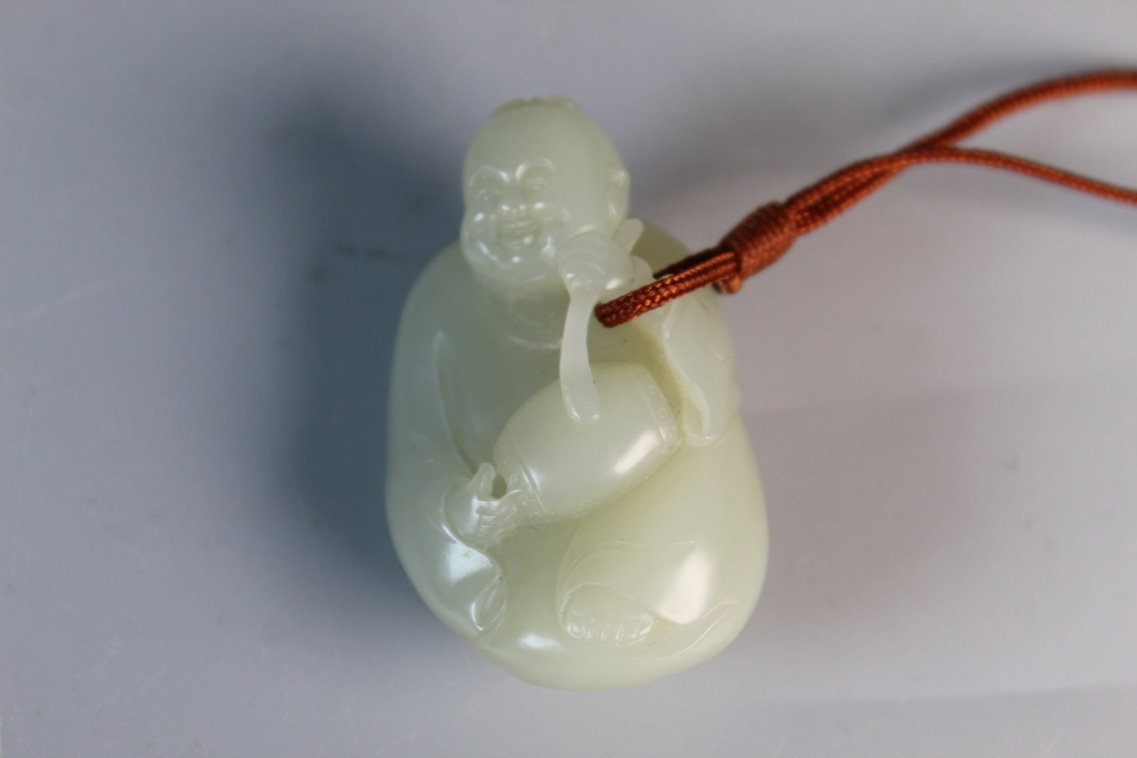 Chinese Carved Jade Toggle of a Boy (1 of 5)