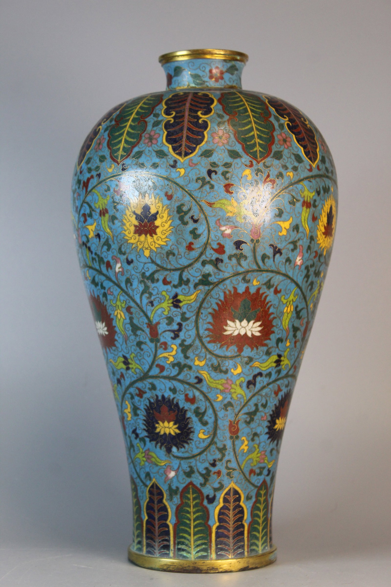 Chinese Cloisonne Meiping Vase (1 of 9)