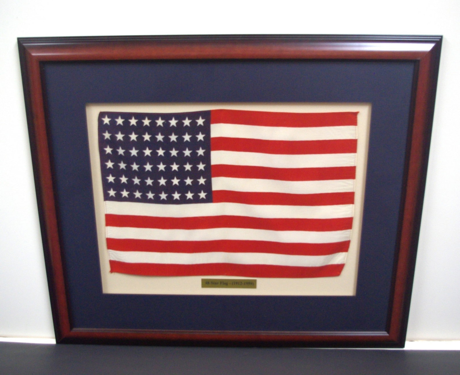 Framed 48 Star US Flag 1912-1959 (1 of 3)