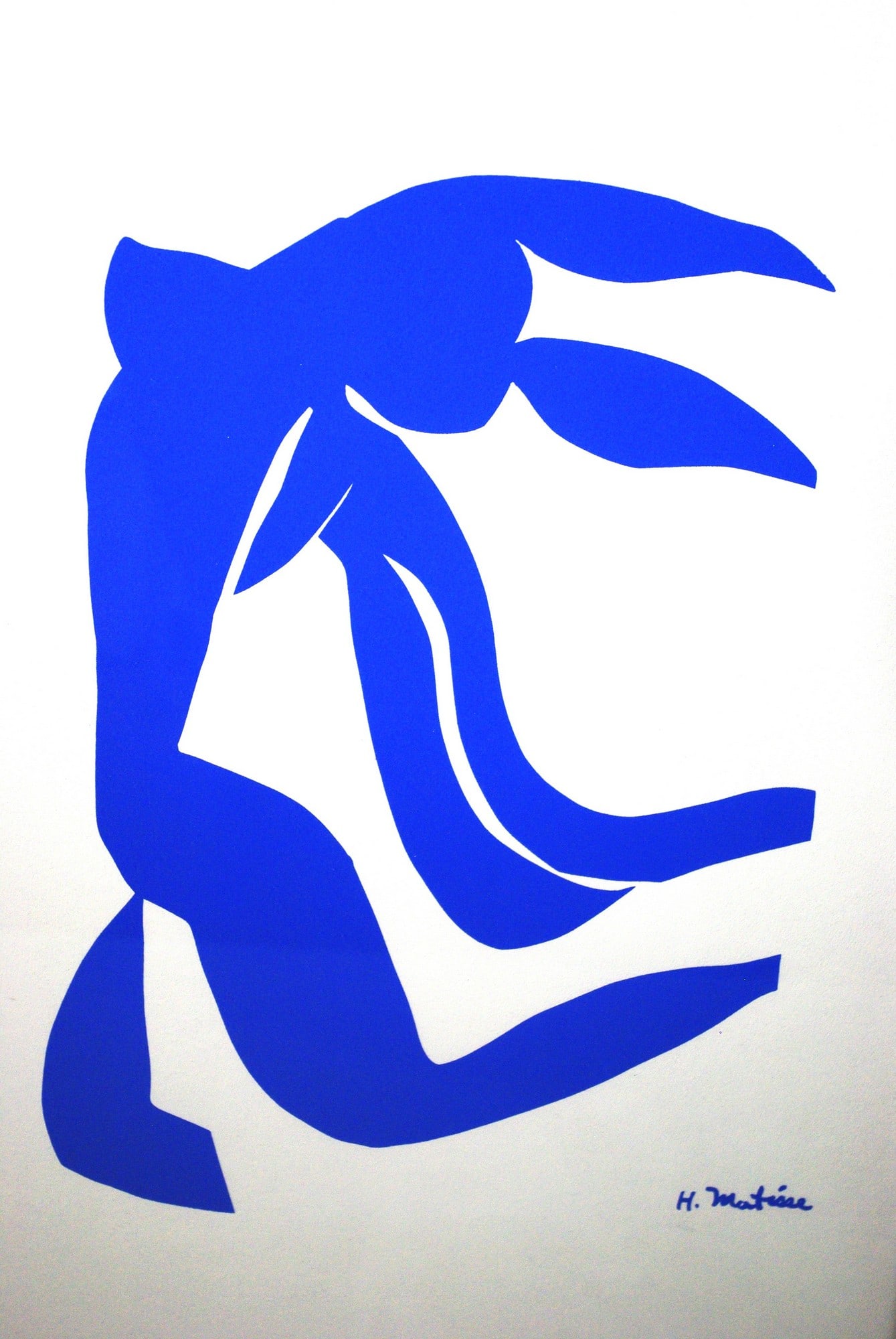 Henri Matisse "La Chevelure" Flowing Hair Silkscreen Print: Henri Matisse "La Chevelure" Flowing Hair Silkscreen Print. Framed size 29.5" x 21.5"