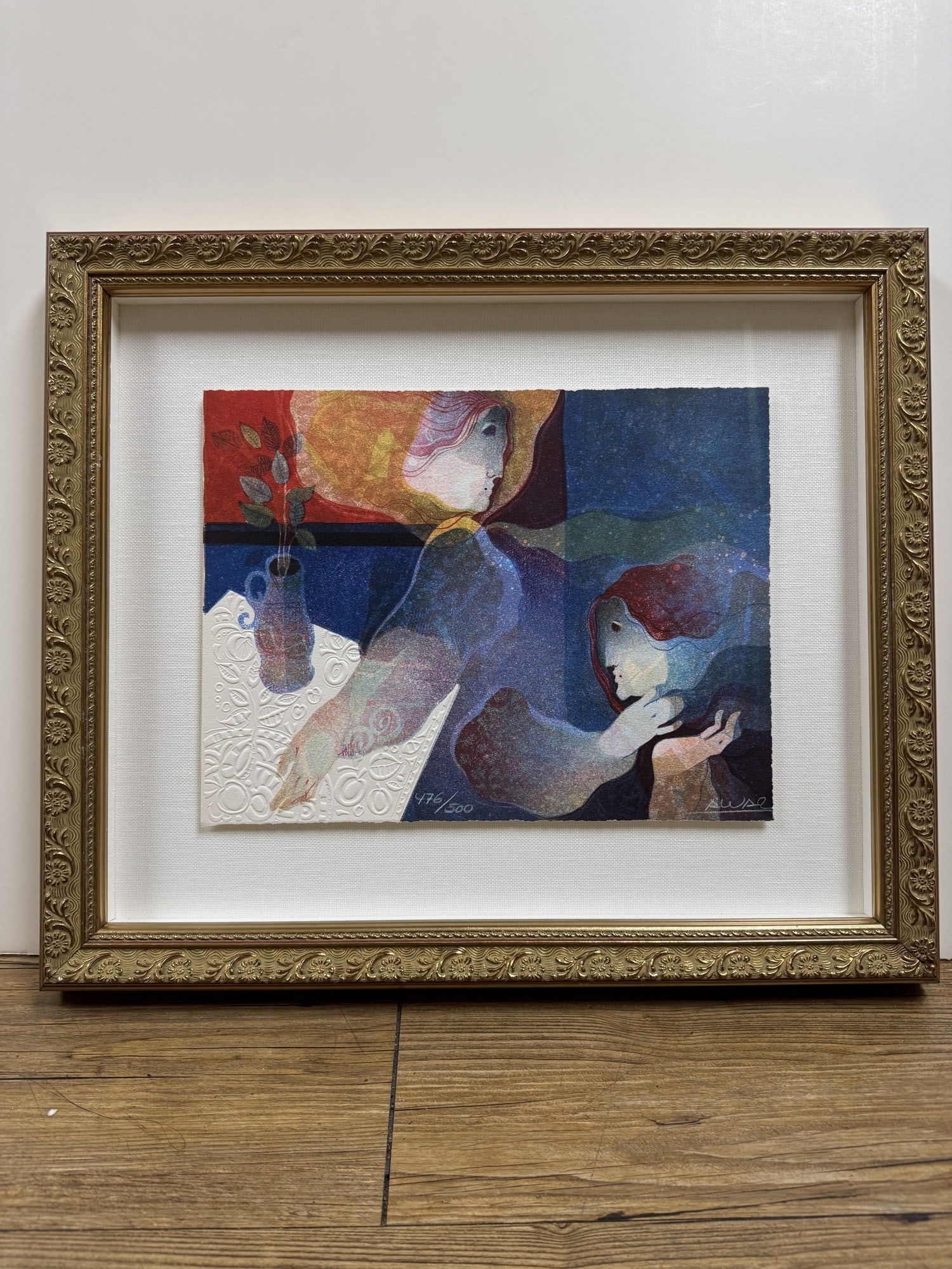 Sunol Alvar signed limited edition lithograph with embossing (1 of 3)