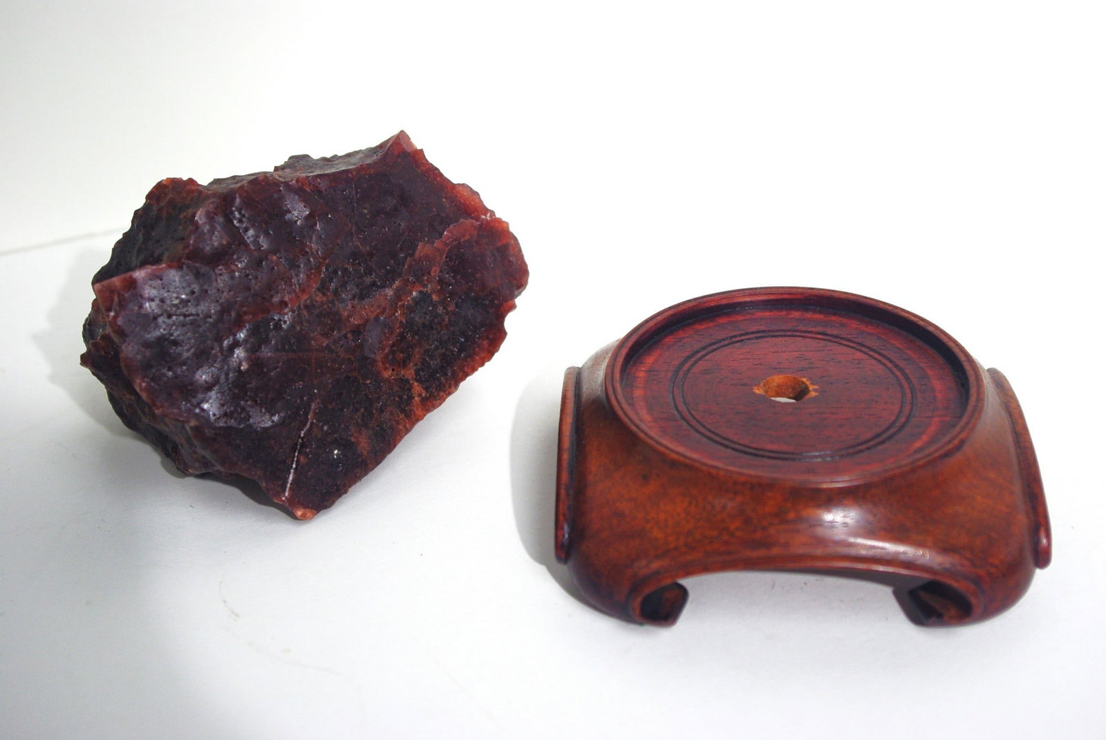 Painted Crystal Rough with Stand - 4