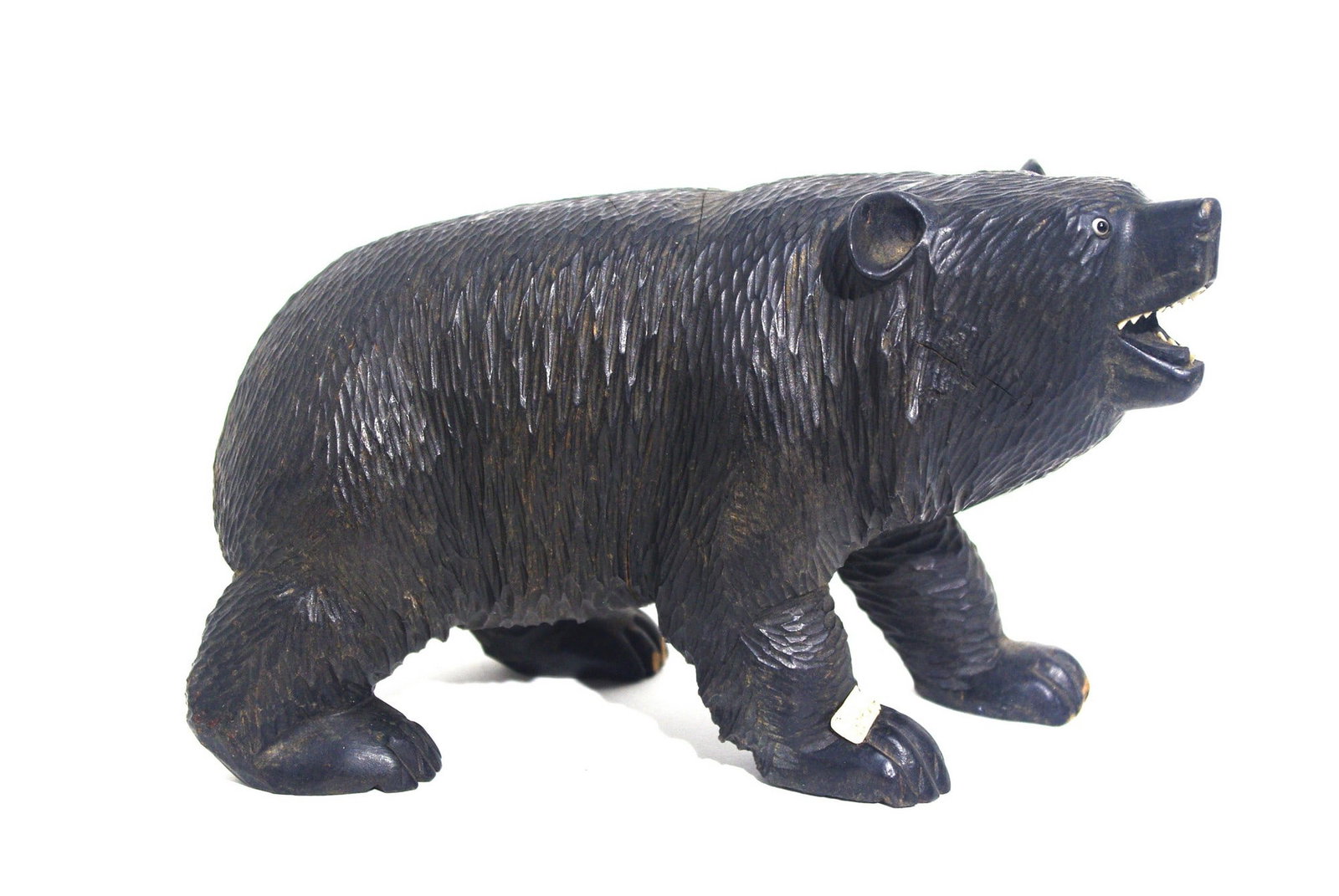 Black Forest Wood Bear Figurine (1 of 4)