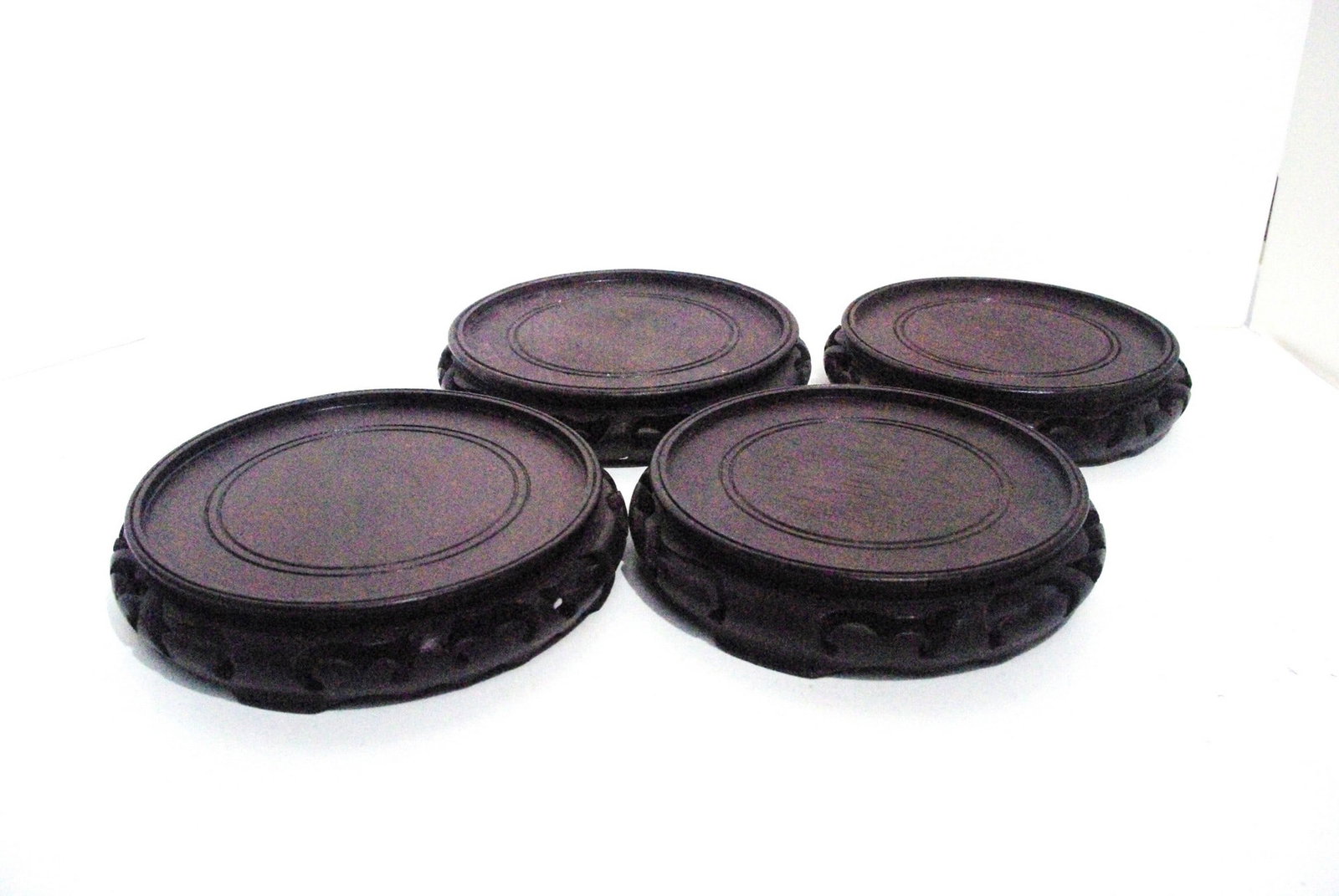 Lot of Four Wooden Bases (1 of 2)