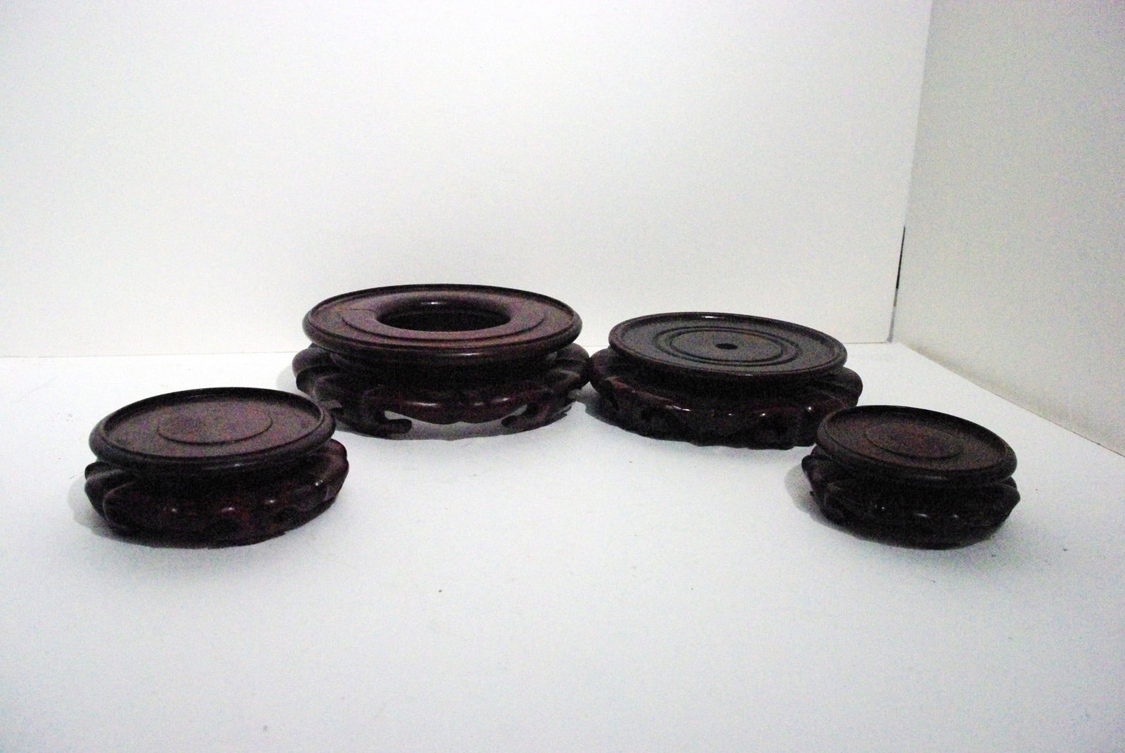 Lot of Four Wooden Bases (1 of 5)