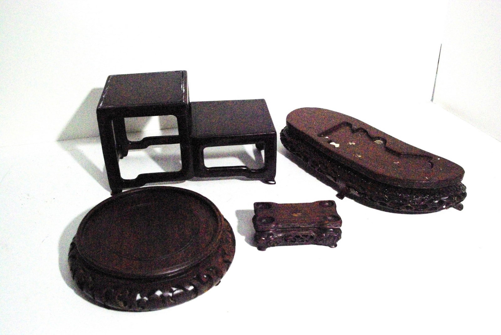 Lot of Four Wooden Bases (1 of 3)