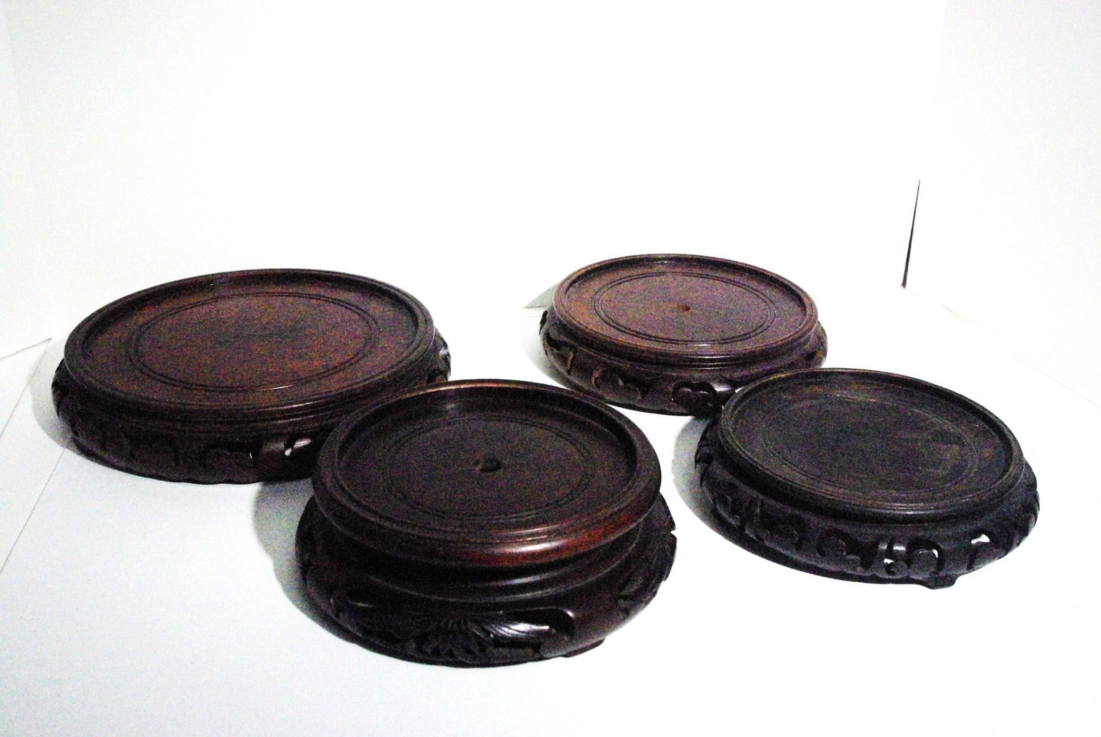 Lot of Four Wooden Bases (1 of 3)