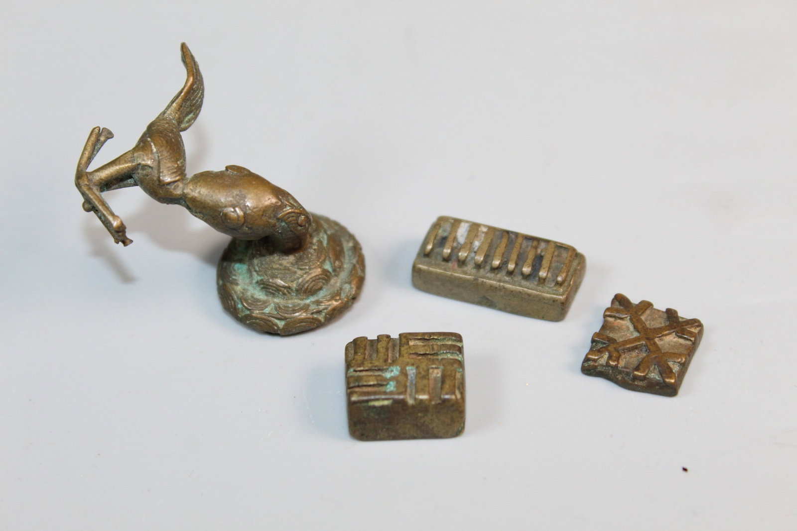 Four Antique Bronze Seals (1 of 5)