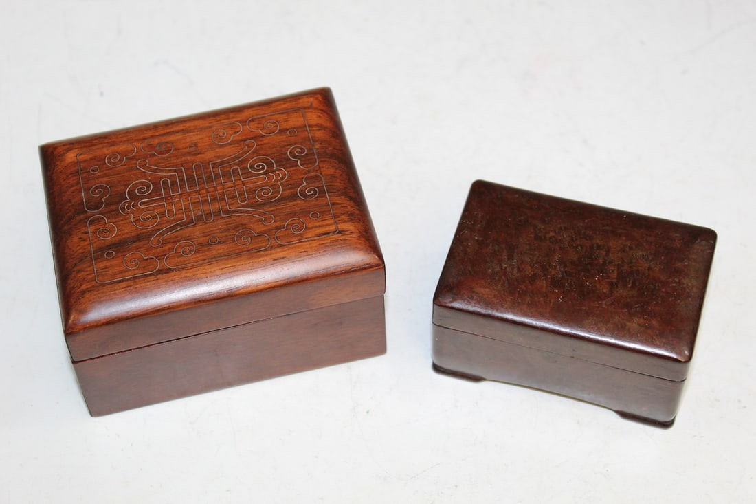 Two Chinese Hardwood Boxes (1 of 5)